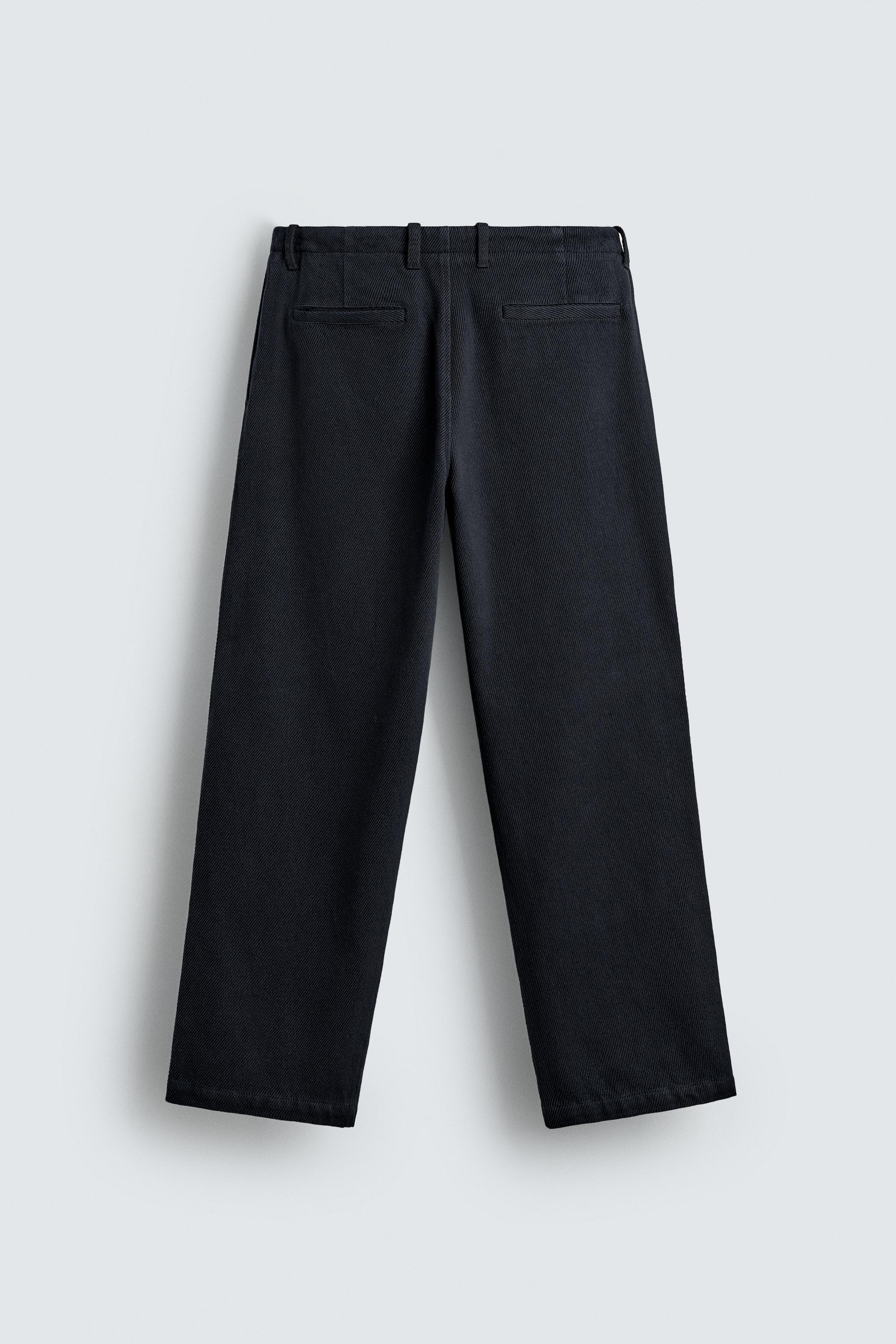 REGULAR FIT TWILL PANTS